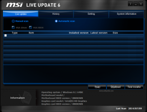 MSI Live Update微星驱动在线升级工具