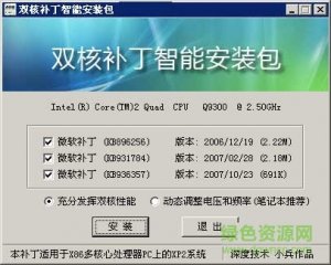 intel双核cpu优化补丁